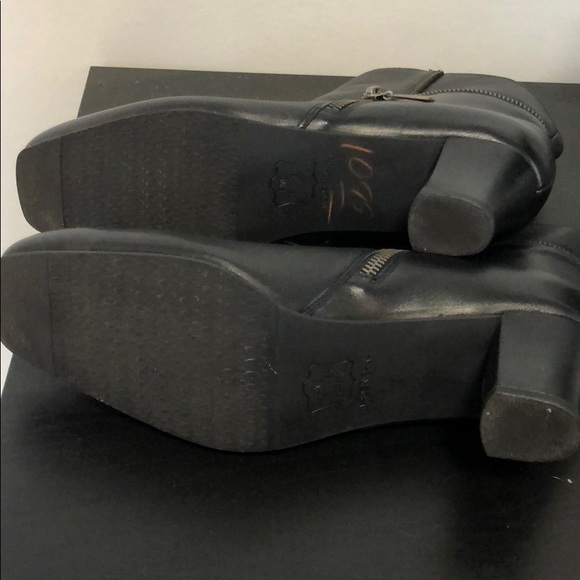 Ros Hommerson Black Leather Booties - Picture 4 of 4